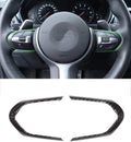 Carbon Fiber ABS Steering Wheel Decoration Frame Cover Trim P81984