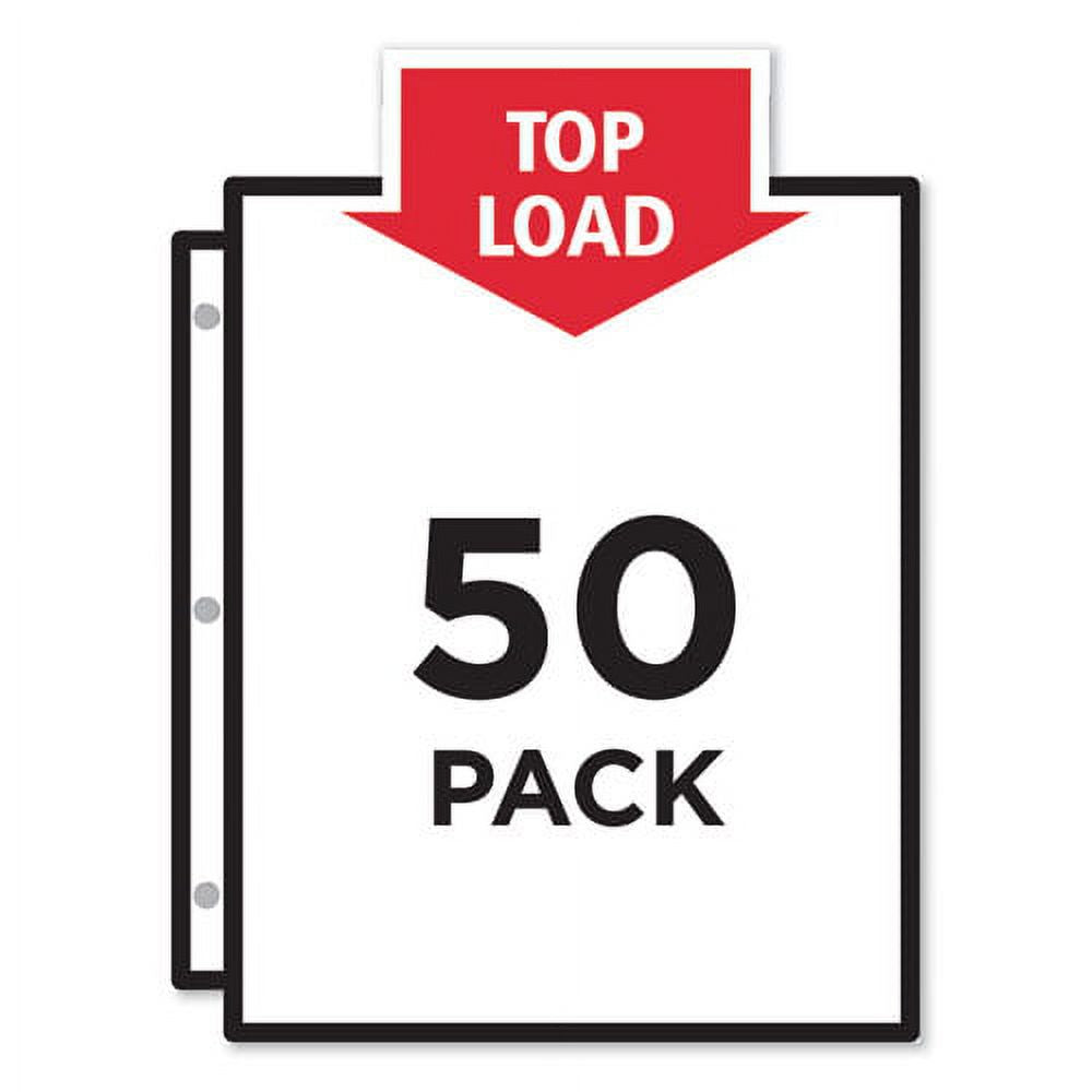 Poly Sheet Protectors, Letter, Nonglare, 50/box H285