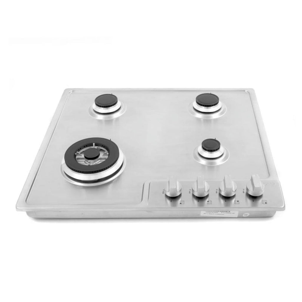 24 in. Stainless Steel Drop-In Gas Cooktop with 4 Burners B3959