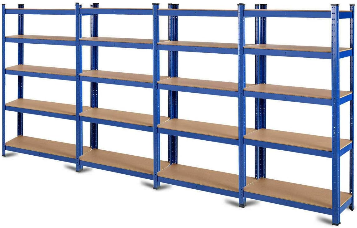 Blue 5 Tier Steel Utility Shelves B503986