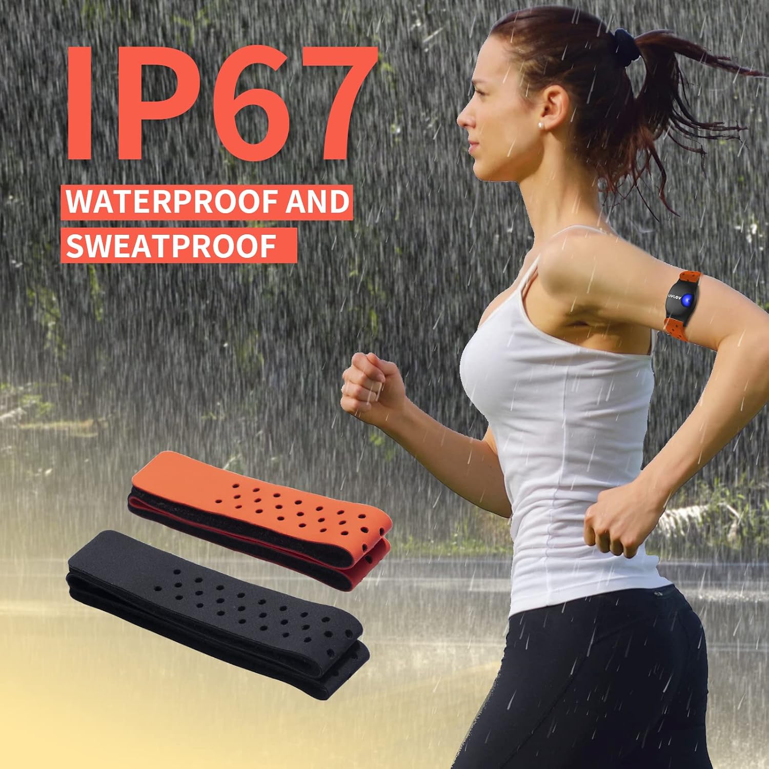 Armband Heart Rate Monitor Replacement Strap, Pack of 2 A16868