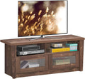 Wood TV Stand with 2 Open Shelves and 2 Door Cabinets J7517