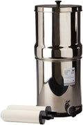 2.24 Gallon Stainless Steel Gravity-Fed Water Filter System with 2x Candle Filters O283831