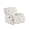 Cream Fabric Reclining Chair P32868
