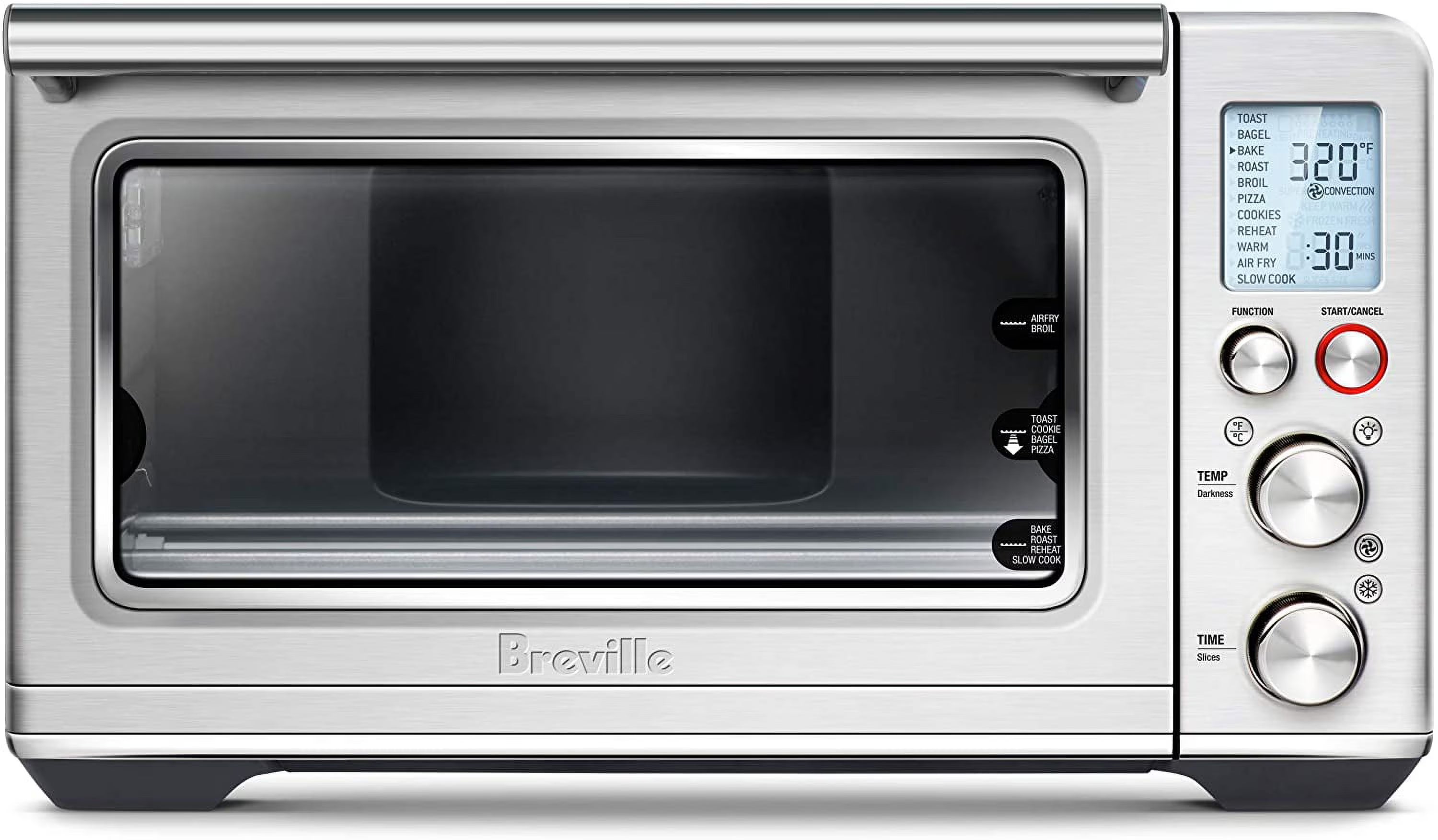 Brushed Stainless Steel Smart Oven Air Fryer Toaster Oven M5909