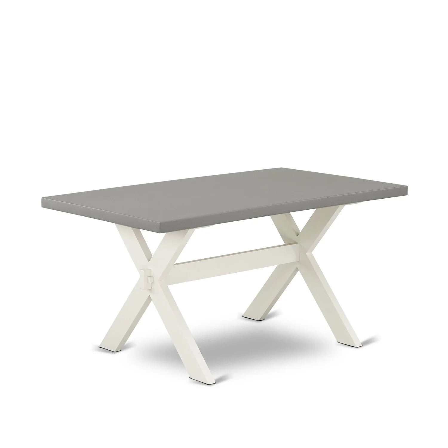 7-piece Wood Dining Set in White/Doeskin K17786