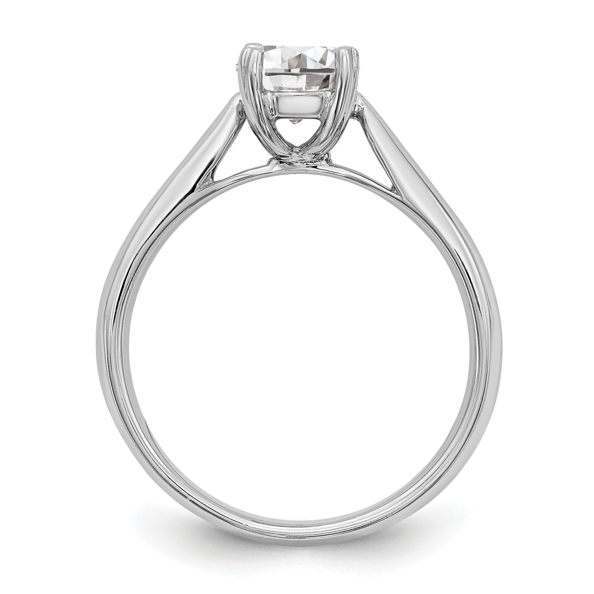 14k White Gold Solitaire Engagement Ring B2929
