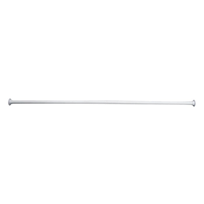 84x22 Straight Shower Rod - White O7104