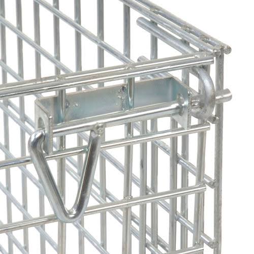 Folding Wire Container 48x40x36-1/2 3000-4000 lb Cap. Drop Gate W845