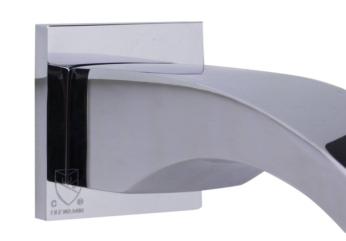 Curved Tub Filler Bathroom Spout Polished Chrome H8369