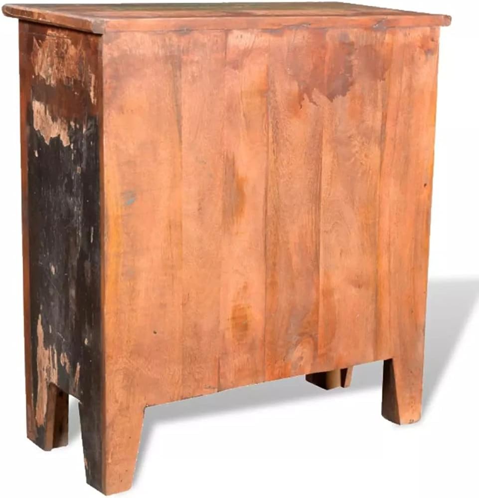 Solid Reclaimed Wood Cabinet 4 Drawers Sideboard N9869